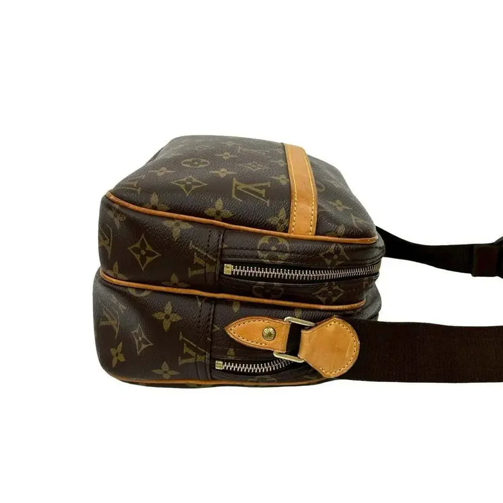 LOUIS VUITTON Brown Monogram Leather Pochette Shoulder Bag - Picture 6 of 10